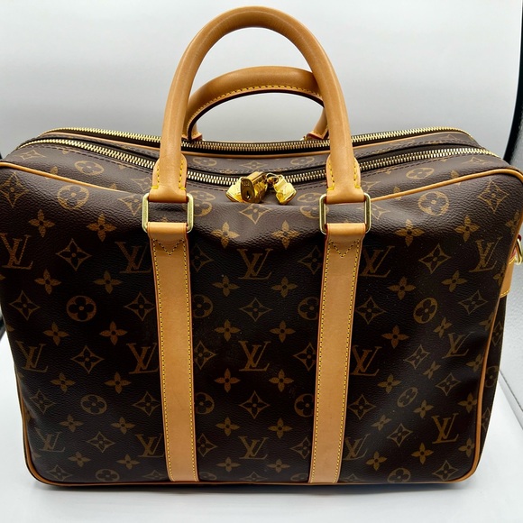 Louis Vuitton Porte Documents Voyage Handbag Monogram With LV Receipt - Picture 1 of 12